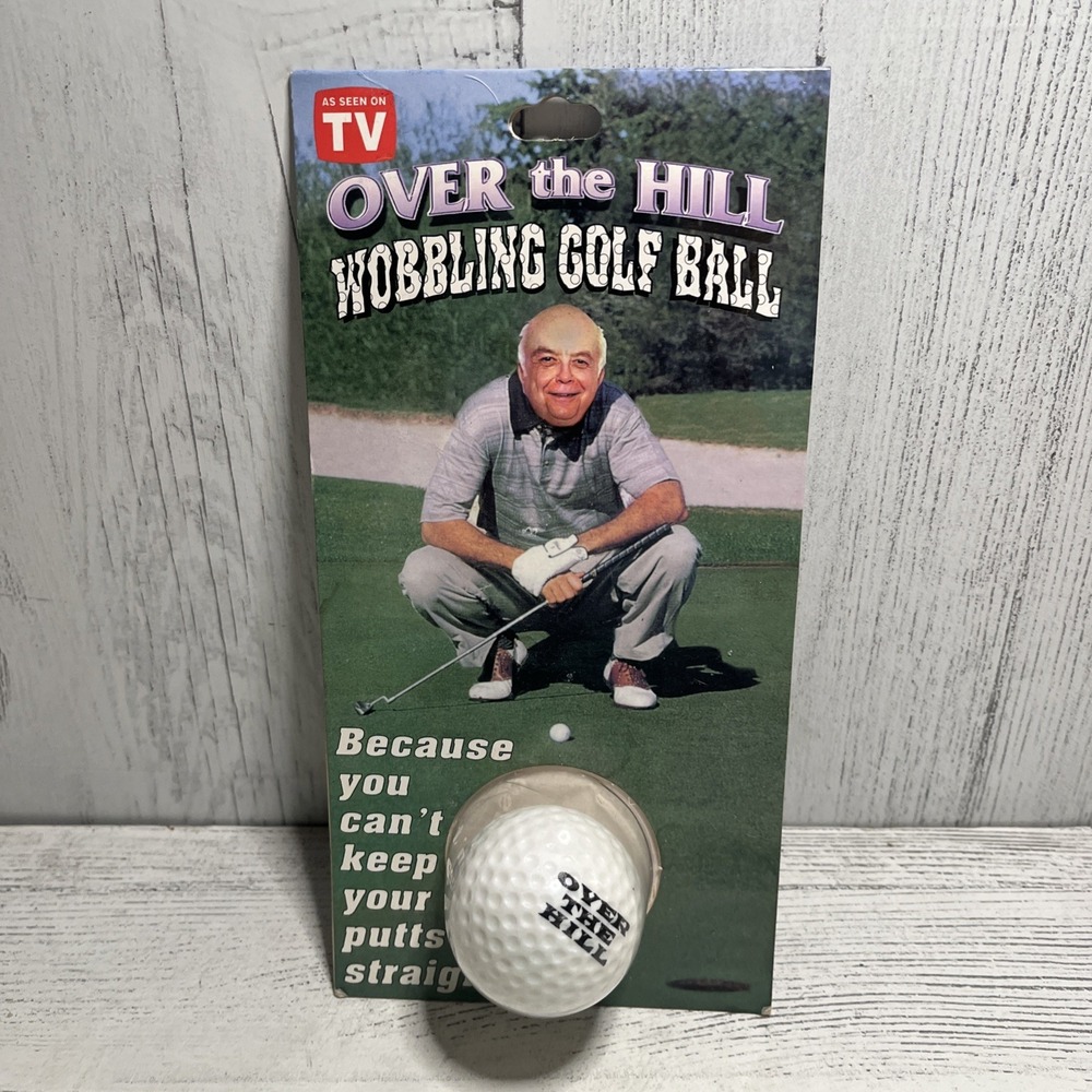 Wobbling Golf Ball Gag Gift Over The Hill  Novelty Golf Ball‎